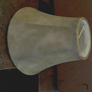 6 six chandelier lampshades nwot tags 5x3x6 approx classy beige mottled parchmen